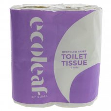 Ecoleaf Recycled Paper Toilet Tissue - Pack of 4
