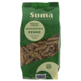 Suma Organic Cooperative Wholewheat Penne Pasta - 500g