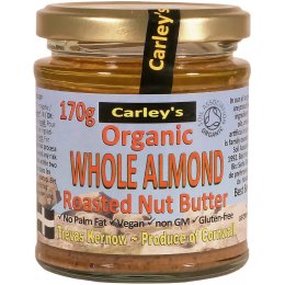 Carleys Organic Whole Almond Butter - 170g