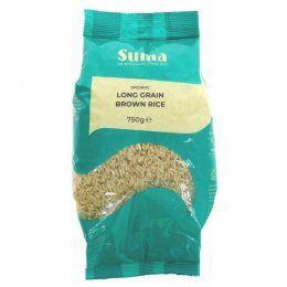 Suma Prepacks Organic Brown Long Grain Rice - 750g