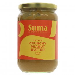 Suma Organic Peanut Butter - Crunchy - Unsalted - 700g