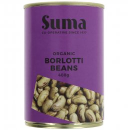 Suma Organic Borlotti Beans - 400g
