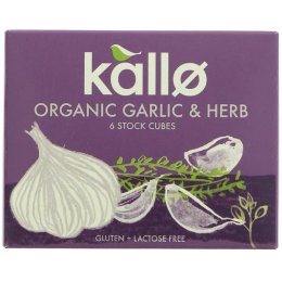 Kallo Garlic & Herb Stock Cubes - 66g