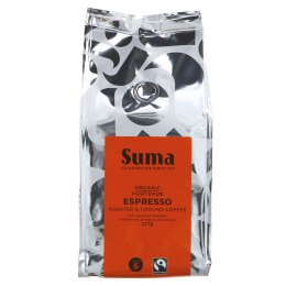 Suma Fair Trade Organic Espresso Ground Coffee -  227g