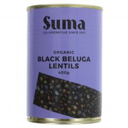 Suma Organic Black Beluga Lentils - 400g
