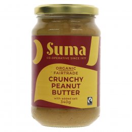 Suma Organic Peanut Butter - Crunchy - Salted - 340g