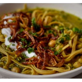 Persian Style Bean & Noodle Soup