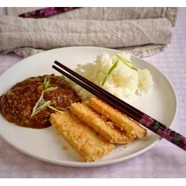 Vegan Katsu Curry with Panko Tofu